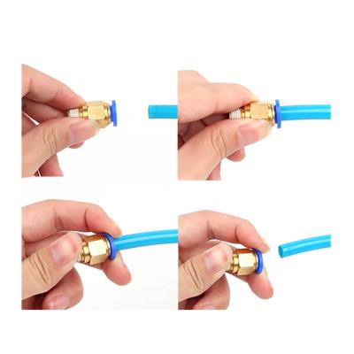 China Brass Material Hotels SNS PC Straight Easy Quick Connect Pneumatic Hose Push In Metal Fitting for sale