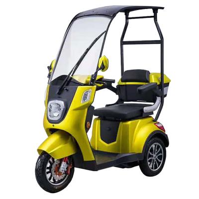 China Unisex Outdoor Elderly Disabled Three Wheel Electric Mobility Scooter With Roof for sale