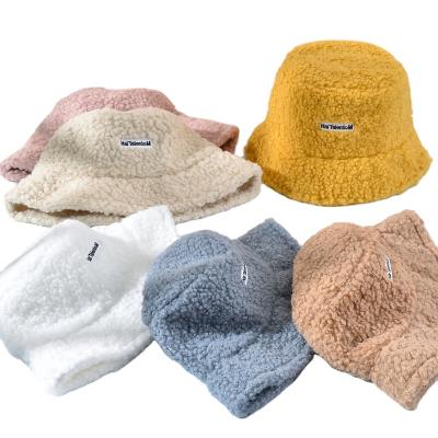 China 2021 Falls Winter Solid Color Soft Comfortable Faux Fur Pink Fluffy Bucket Hat For Women for sale