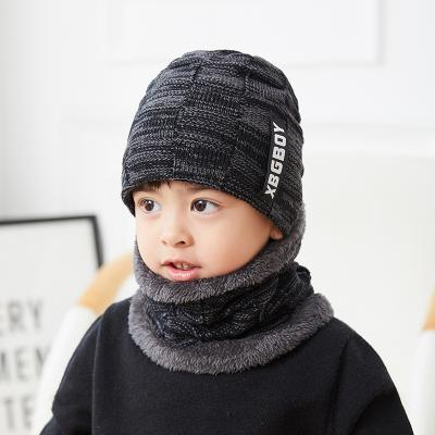 China Fashion\comfortable\durable set of sombrero bufanda set OEM/ODM Amazon designer skull cap winter beanie hot sale warmer hat with scarf for kids for sale