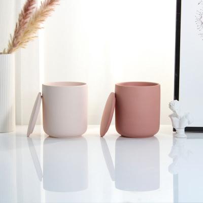 China Home Decoration Direct Factory Customized Ceramic Candle Different Color Massage Candle Jars For Home Decoration for sale