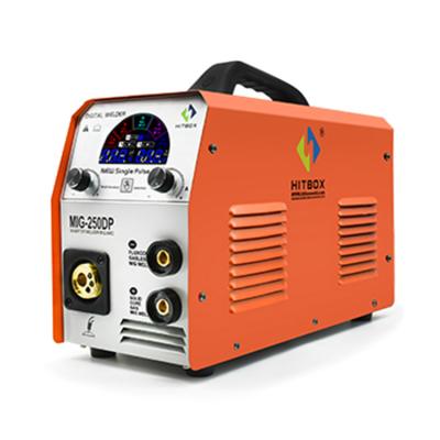 China INVERTER HITBOX Welding Machine CO2 Gas IGBT Inverter Welder Machine MIG 250DP Aluminum Welding Machine for sale