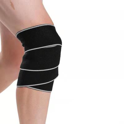 China Good Quality Adjustable Breathable Silicone Various Elasticity Knee Pads Yoga Tape Spandex Non-slip Knee Pad for sale