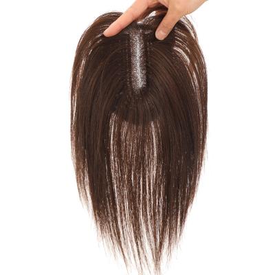 China Low Hair Topper With 3Clips 9*14cm Skin Easy To Use In European Silk Top Virgin Hair Hairpiece For Women Thin Wig for sale