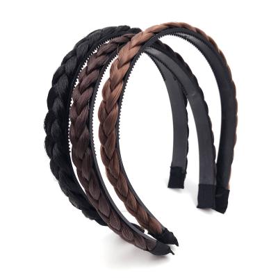 China Synthetic Fiber Classic Synthetic Hair Braided Headbands For Women for sale