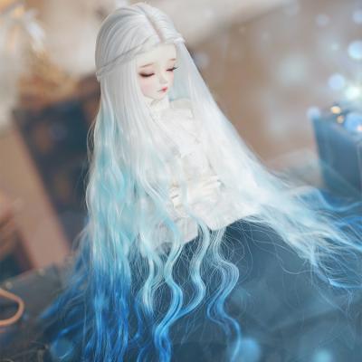 China BJD New Arrival Water Wave Gradient Custom Braiding Synthetic Wig For Bjd Doll for sale