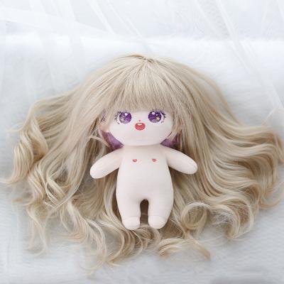 China DIY TOY Low Price I20cm Tangle Non Soft Synthetic Cotton Doll Hair Extensions for sale