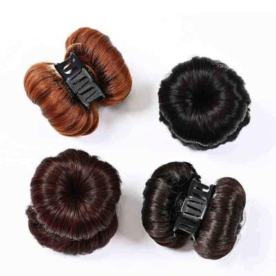 China Wholesale Women Synthetic Bun Hair Comb Plastic Hair Extension Claw On Bun Hair Pieces SHT527 for sale