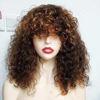 China Machine Made Italian Double Wave 12A Human Hair Bob Wig P4/30 14Inch Gluless None Lace Front Wigs for sale