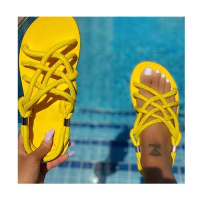 China Damping 2021 new popular cheap summer beach shoes or women ladies slippers for sale