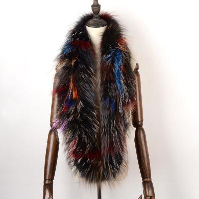 China 2021 Winter Fur Muffler Fashion Lady Genuine Knitted Fox Anti-Wrinkle Fur Scarf for sale