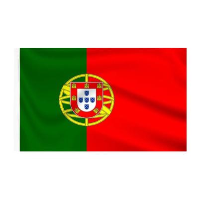 China Health Care Institutes Wholesale 100% Polyester 3x5 Ft Portugal Flag National Flags Red Green Portugal for sale