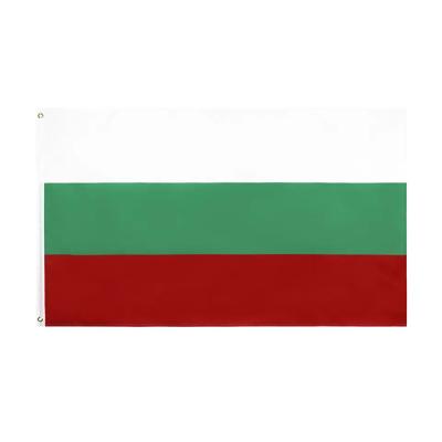 China Health Care Institutes Wholesale Polyester Printing 3*5ft Bulgaria Red Green White Country Flag With Individual Package And Two Grommets for sale