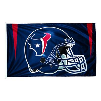 China Factory Wholesale Cheap Healthcare Institutes Digital Printing 3x5ft 100% Polyester Custom Made NFL Team Flag Houston Texans Flag for sale