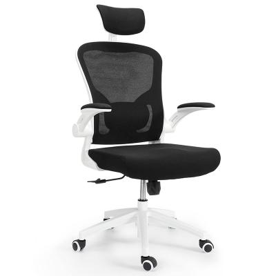 China Flip-Up (Height) Back Adjustable Arms Mesh Chair High Ease Swivel Ergonomic Office Chair Price PC Computer Racing Chair for sale