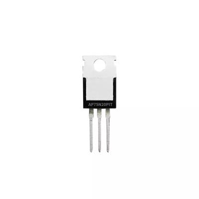 China Load switch; Original PWM Application Agent 200V 75A n Channel Enhancement Mode MOSFET IC Chips MOS Semiconductor AP75N20P AP75N20T for sale