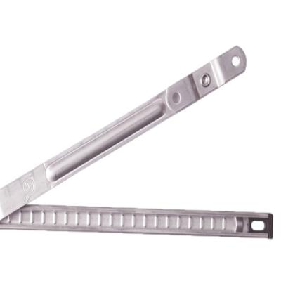 China Factory Price Industrial Hot Sale 304S Window Hardware 13.5 Groove Limiter Stay Arm Wind Stay Square Hinge for sale