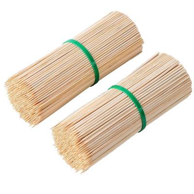 China 3.0mm*40cm Wholesale Bamboo Skewer Bamboo BBQ Stick Cotton Candy Stick Marshmallow Kabab Kebab Easily Cleaned Bamboo Skewer for sale