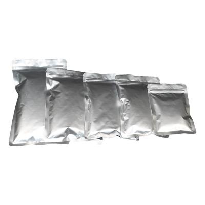 China Recyclable Custom Printed Kraft Aluminum Foil Flat Bottom Stand Up Pouch Whey Protein Ziplock Food Packaging Bags for sale