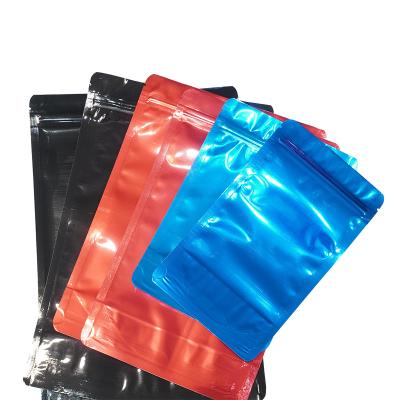 China Matte Black Color Recyclable Resealable Zipper Stand Up Aluminum Foil Mylar Food Packaging Pouches Ziplock Bags for sale