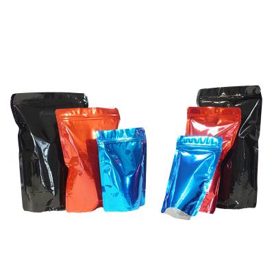 China Customized Compound Self-supporting Colorful Frosted Plastic Laminated Plastic Backing Recyclable Water Proof Zip Lock Up Aluminum Foil Ziplock Bag for sale