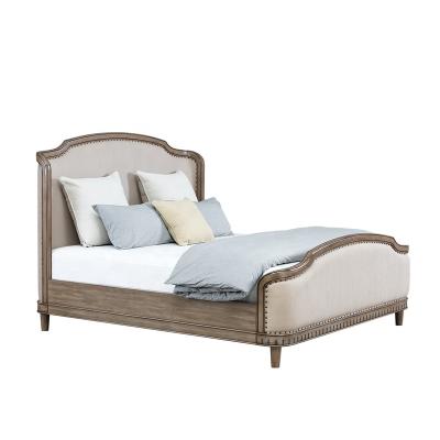 China Rustic American Style Queen Bed Bedding King Size Bed For Bedroom for sale