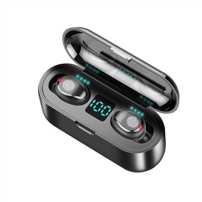 China Perfect sound 8d 3 stereo in 1 BT 5.1 lcd display earphone wireless earbuds auriculares 2000mah auriculares tws bluetooth f9 for sale