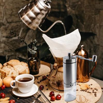 China Coffee Bean Grinder Stainless Steel Adjustablerr Outdoor Manual Portable Small Hand Grinder Crank Grinders For Travel Camping for sale