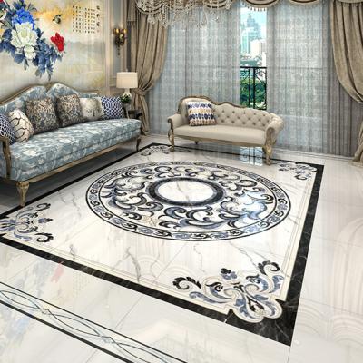 China Classic simple hot sale interior decorative marble parquet and inlay wood flooring price for sale