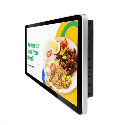 China Indoor Advertising 50% Discount Aiyos 10 Inch IPS Touch Screen Panel LED Indoor Wall Mounted LCD Advertising Display With Splicing Screen for sale