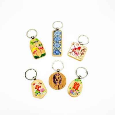 China Casual Popular Key Chain Key Chain Custom Design Pattern Key Chain Indicator Laser Logo Resin Printed Key Chain for sale