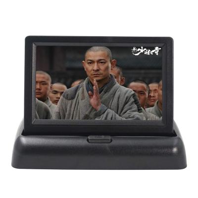 China Mini Car Stereo Monitor LCD Monitor OEM Factory 800*400 12V 2A 4.3 Inch Car Display for sale