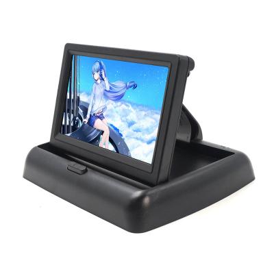 China 4inch Car LCD TV Stereo Screen With Car Control System Display Led Headrest Car Folding Hd Monitor for sale