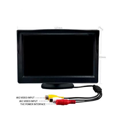 China Stereo With Rear Camera 4.3 Inch Vehicle AV 4 Pin For Android Headrest Car Monitor Display Flip Down Monitor for sale