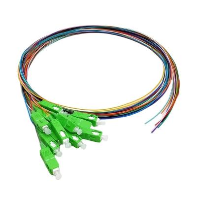 China FTTH Factory Manufacture Supply SM/MM SC ST LC FC APC UPC Fiber Optic Pigtail for sale