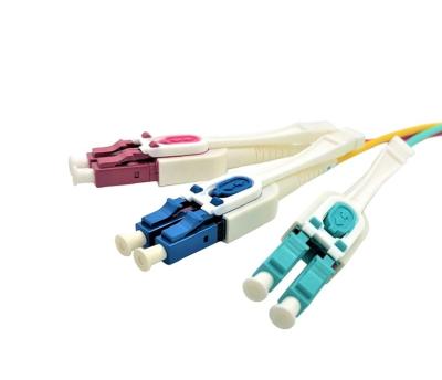 China FTTH FTTxFTTB Network Fiber Optic Patch Tie Up LC Patch Cord High Density Duplex 2.0mm for sale