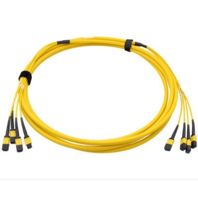 China FTTH Network Manufacturer Supplier 8core 12core 24core OM3 Fiber Optic MPO/MTP Trunk Patch Cord FTTxFTTB for sale