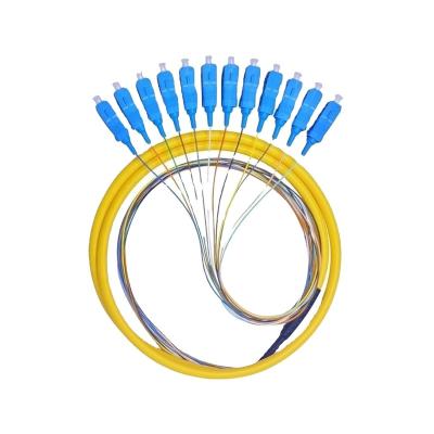 China FTTH FTTxFTTB Network Factory Wholesale Single Mode G652D G657A 0.9mm Fiber Optic Bundle Pigtail for sale