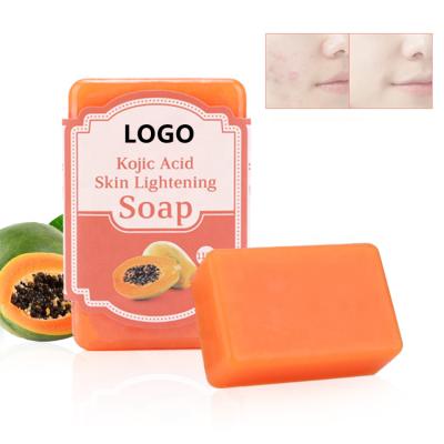 China Hot Selling Private Label OEM Soap Base Cleansing Handmade Turmeric Whitening Organic Face Kojic Acid Soap for sale