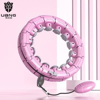 China Adjustable Weighted Hoola Exercise Fit Fitness Circles 24 Size Smart Polynesian Dance Weight 28 30 Joints Ring Hoop For Adults for sale