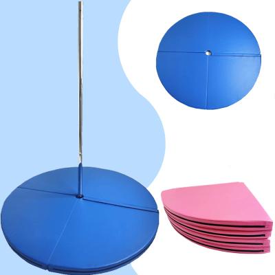 China New PU Fitness Dance Floor Mats Pu Foldable Pole Dance Crash Mat From China for sale