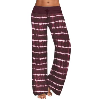 China Popular Comfortable Breathable Women's Casual Tie Dye Print Pajama Lounge Pants Yoga Sweatpants for sale