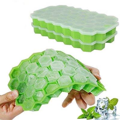 China 37 Free Flexible Reusable Leakproof Easy Cubes BPA Free Silicone Popsicle Molds for sale