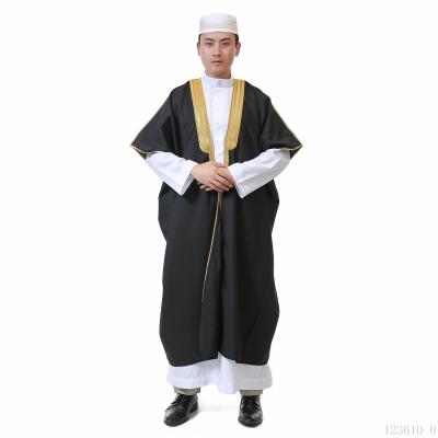 China Wholesale Middle East Style Casual Clothing Robe Muslim Arab Thobe Arab Cotton And Canvas Sudanese Islamic Men Long Sleeve for sale