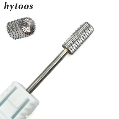 China Bi-Directional Nail Drill Machine HYTOOS Barrel Carbide Nail Drill Bits 3/32