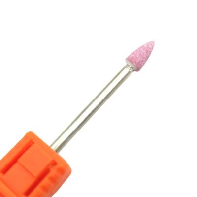 China Nail Drill Machine HYTOOS Cone Rose Corundum Nail Drill Bit 3/32