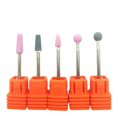 China Nail Drill Machine HYTOOS 11 Size Corundum Nail Drill Bit 3/32