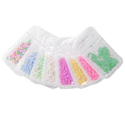 China Liuminous UV Gel Nail Polish Decorations 1 Pack Flatback Luminous Fake Nail Stones Mixed Sizes Flash Glass Nail Art Decorations Tools Crystal Shiny Nail Flat Drill for sale