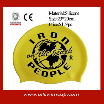 China hot slae Ironman triathlon swimming cap for sale