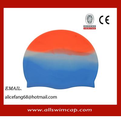 China Fashionable comfortable funny silicone swimming cap for sale